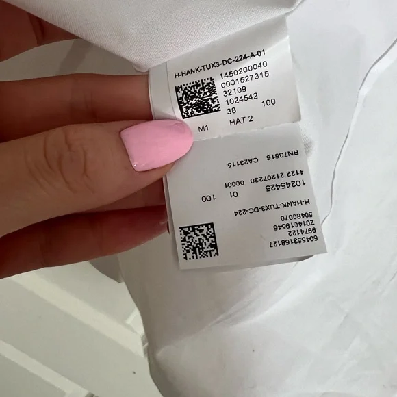 Boss Hank slim fit easy iron bibbed tuxedo shirt - Picture 5 of 12